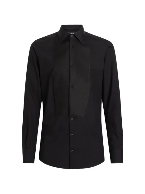Dolce & Gabbana cotton-poplin gold-fit tuxedo shirt 