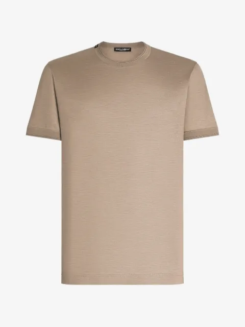 Dolce & Gabbana short-sleeved silk T-shirt