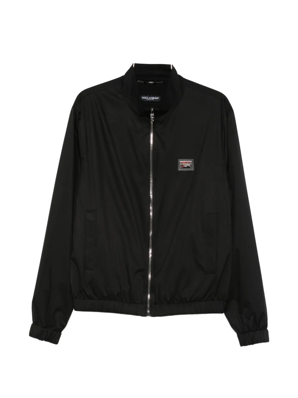 Dolce & Gabbana Light nylon jacket with branded tag - N0000 BLACK