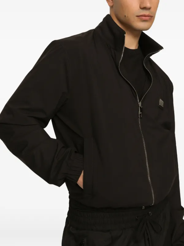 DOLCE＆GABBANAブルゾン Dolce & Gabbana Light Nylon Jacket With Branded Tag | Black