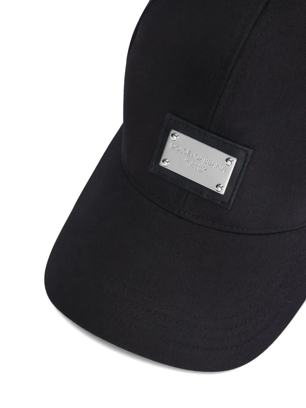 Dolce & Gabbana Katoenen honkbalpet met merklabel Blauw