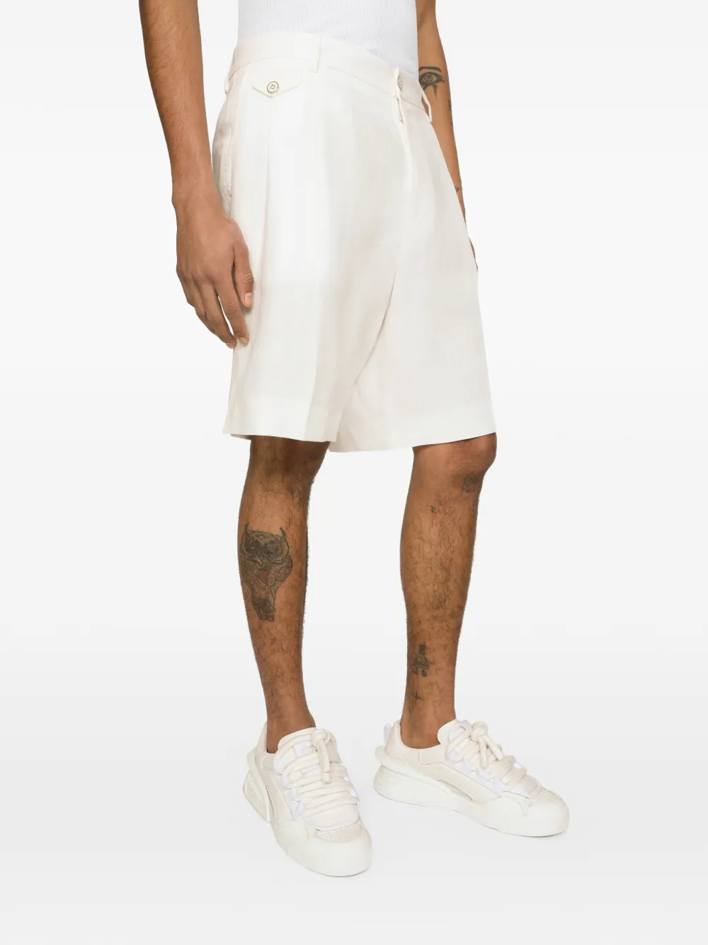 Dolce & Gabbana Linnen shorts Wit