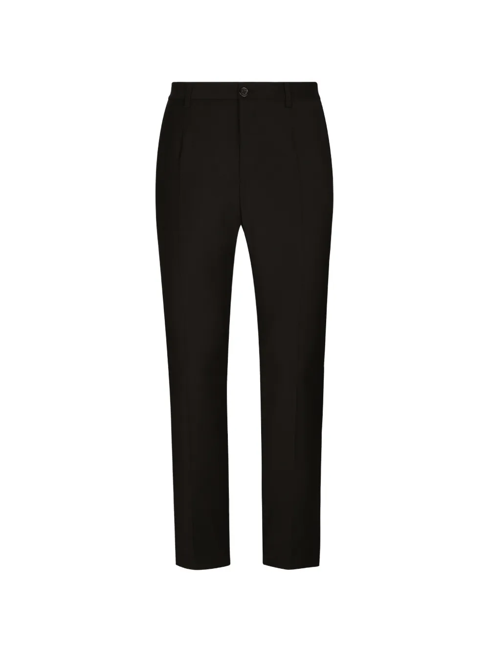 Dolce & Gabbana stretch cotton pants with DG embroidery - Nero