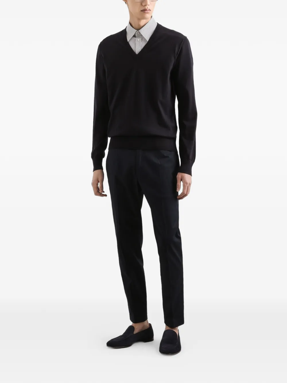Dolce & Gabbana Katoenen gabardine pantalon Blauw
