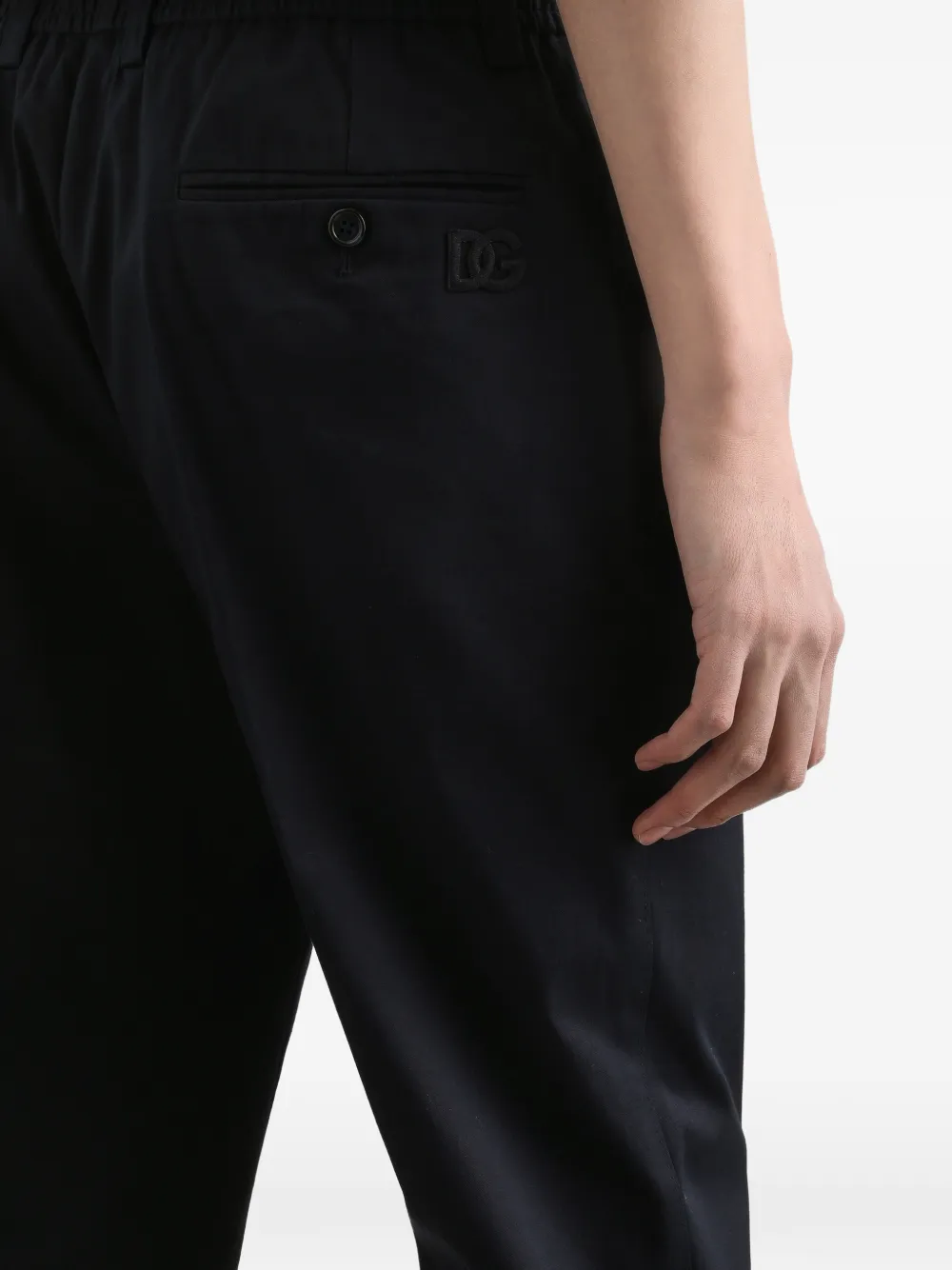 Dolce & Gabbana Katoenen gabardine pantalon Blauw