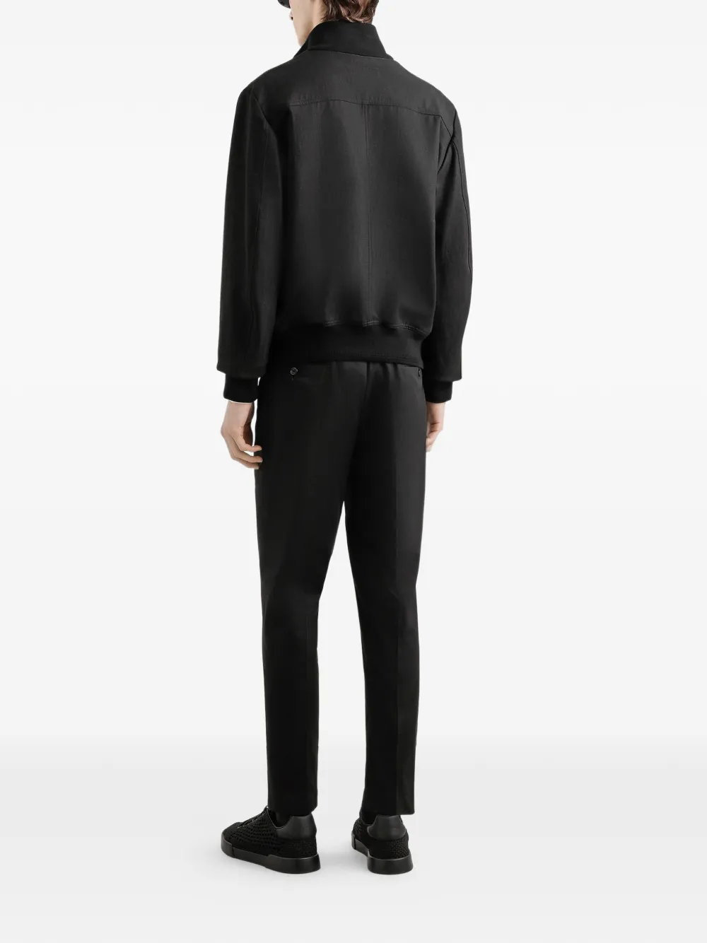 Dolce & Gabbana Katoenen gabardine pantalon Zwart