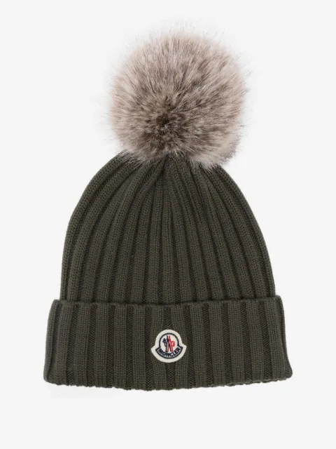 Moncler bonnet à patch logo