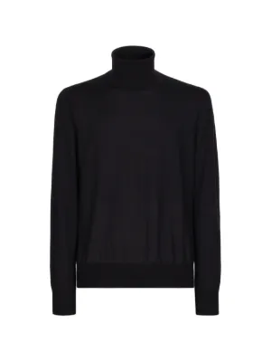 TOM FORD half-zip Wool Sweater | Black | FARFETCH