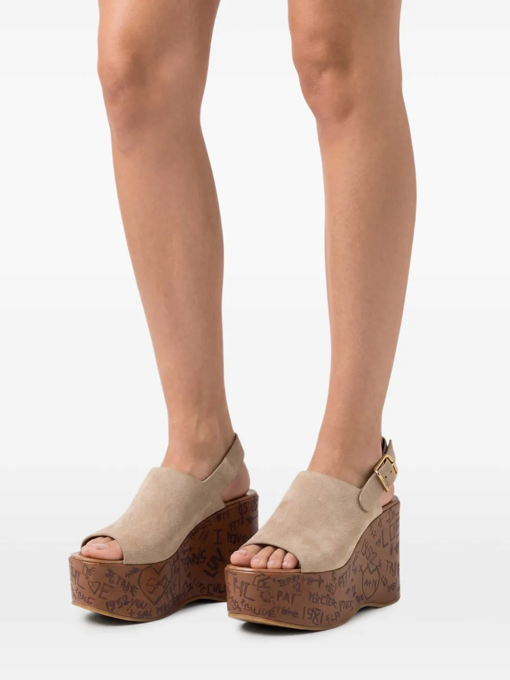 Chloé Maxime Sandals in Neutrals, view 2