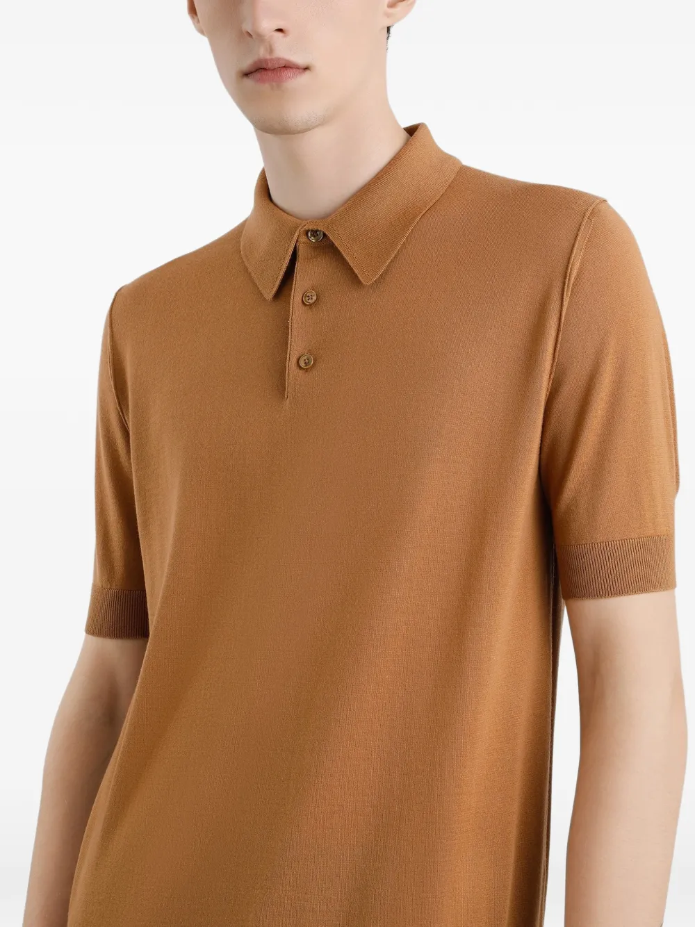 Dolce & Gabbana Kasjmier poloshirt Bruin