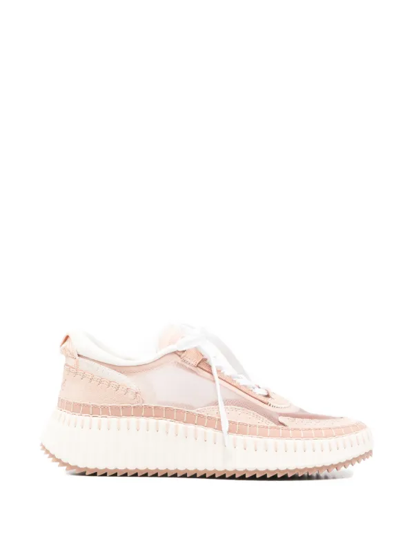 Chloé Nama Platform Sneakers in Neutrals