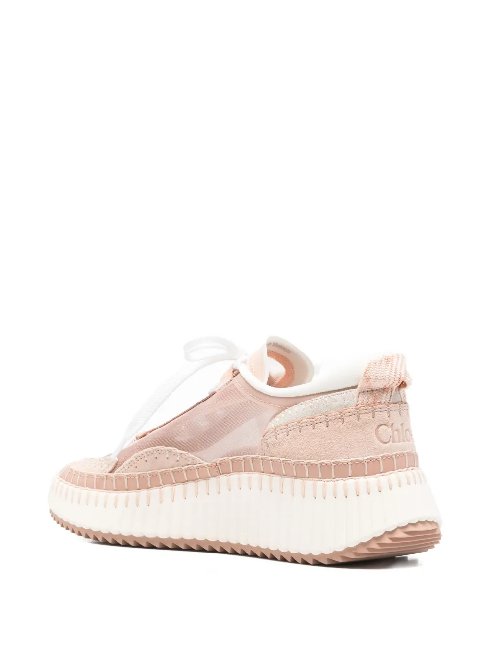 Chloé Nama sneakers met plateauzool Beige