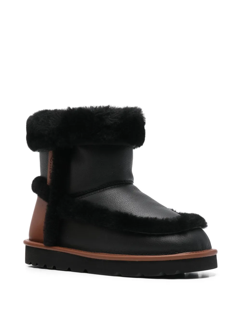 Chloé Dolcie Shearling-leather Boots In Black