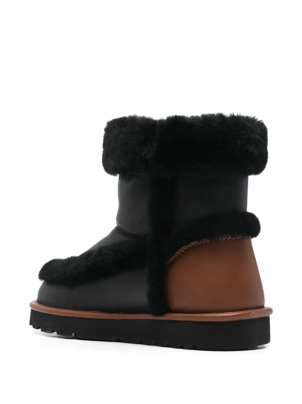 Chloé Dolcie Shearling-leather Boots In Black