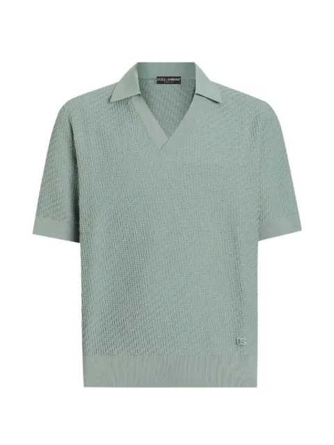 Dolce & Gabbana polo à points micro