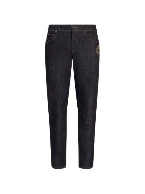 Dolce & Gabbana jeans slim stretch de algodón con parche