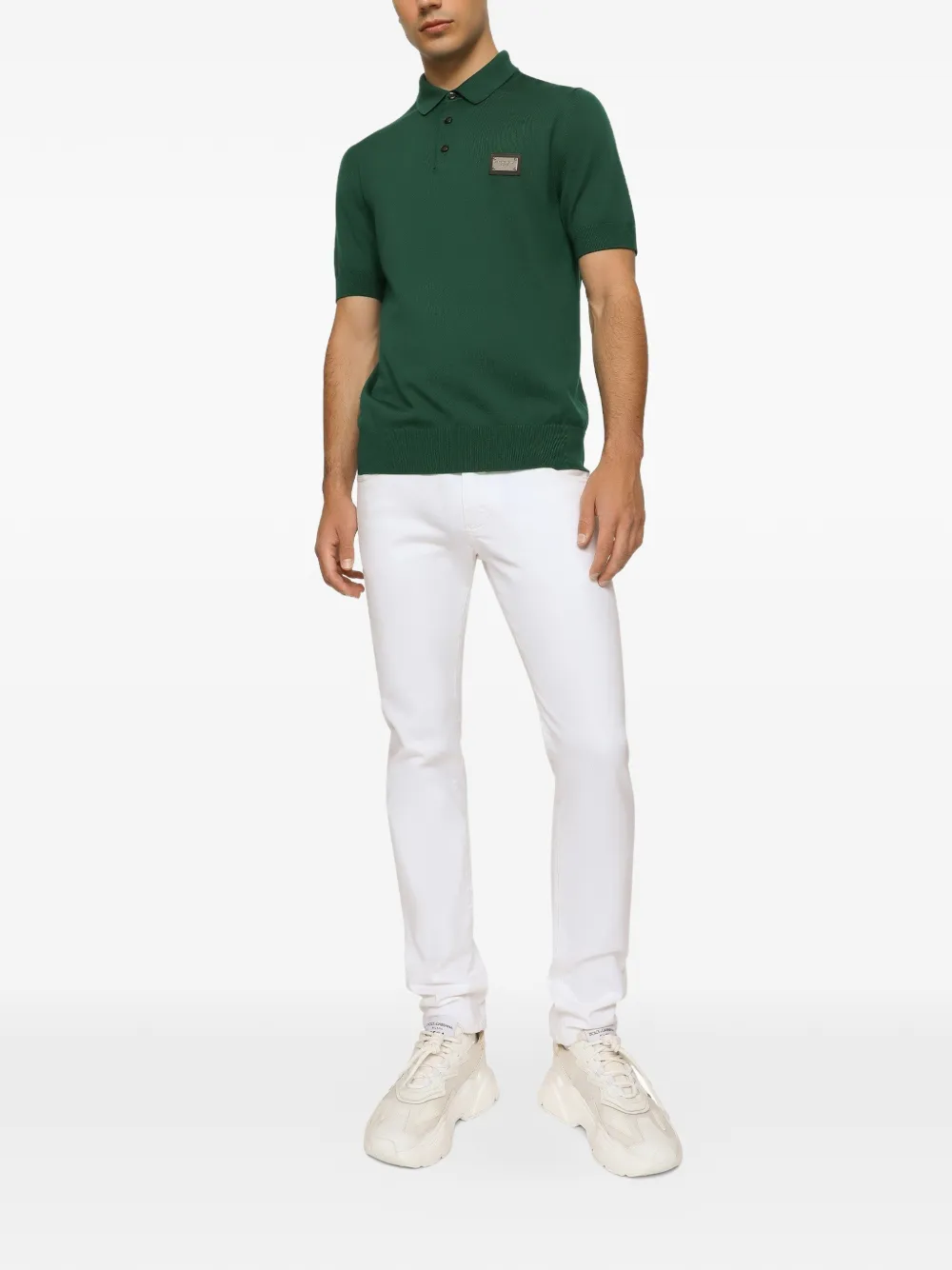 Dolce & Gabbana Witte skinny stretch jeans