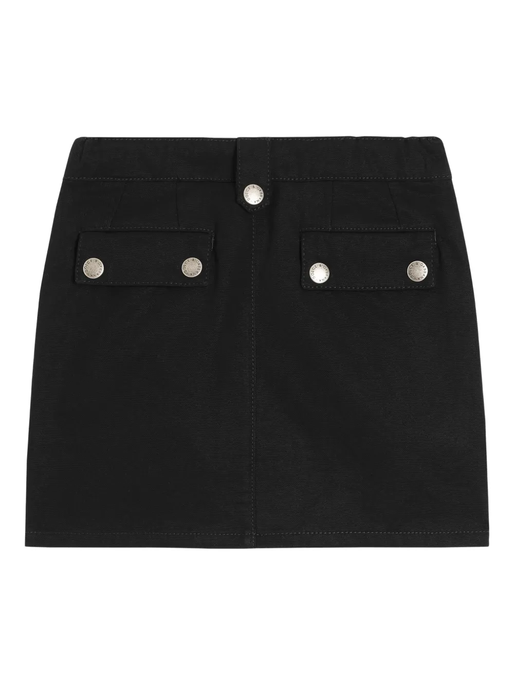 Dolce & Gabbana Kids Rok met knopen Zwart