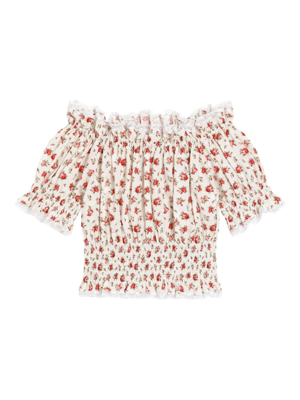 Dolce & Gabbana Kids Top a fiori - Toni neutri