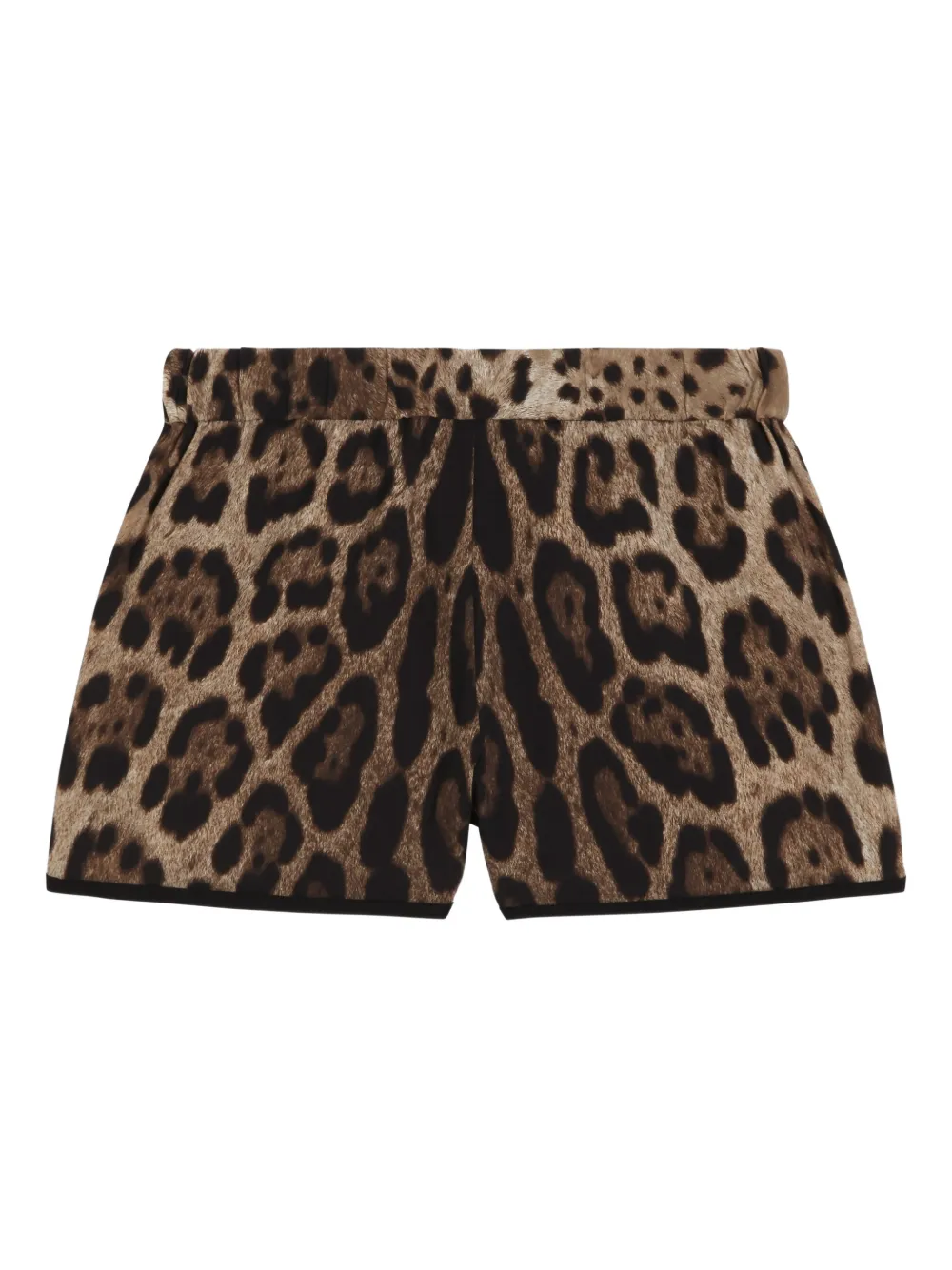  Dolce & Gabbana Kids Leopard-pattern Swim Shorts - Brown 