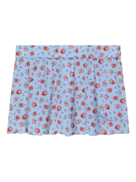 Dolce & Gabbana Kids floral-print mini skirt