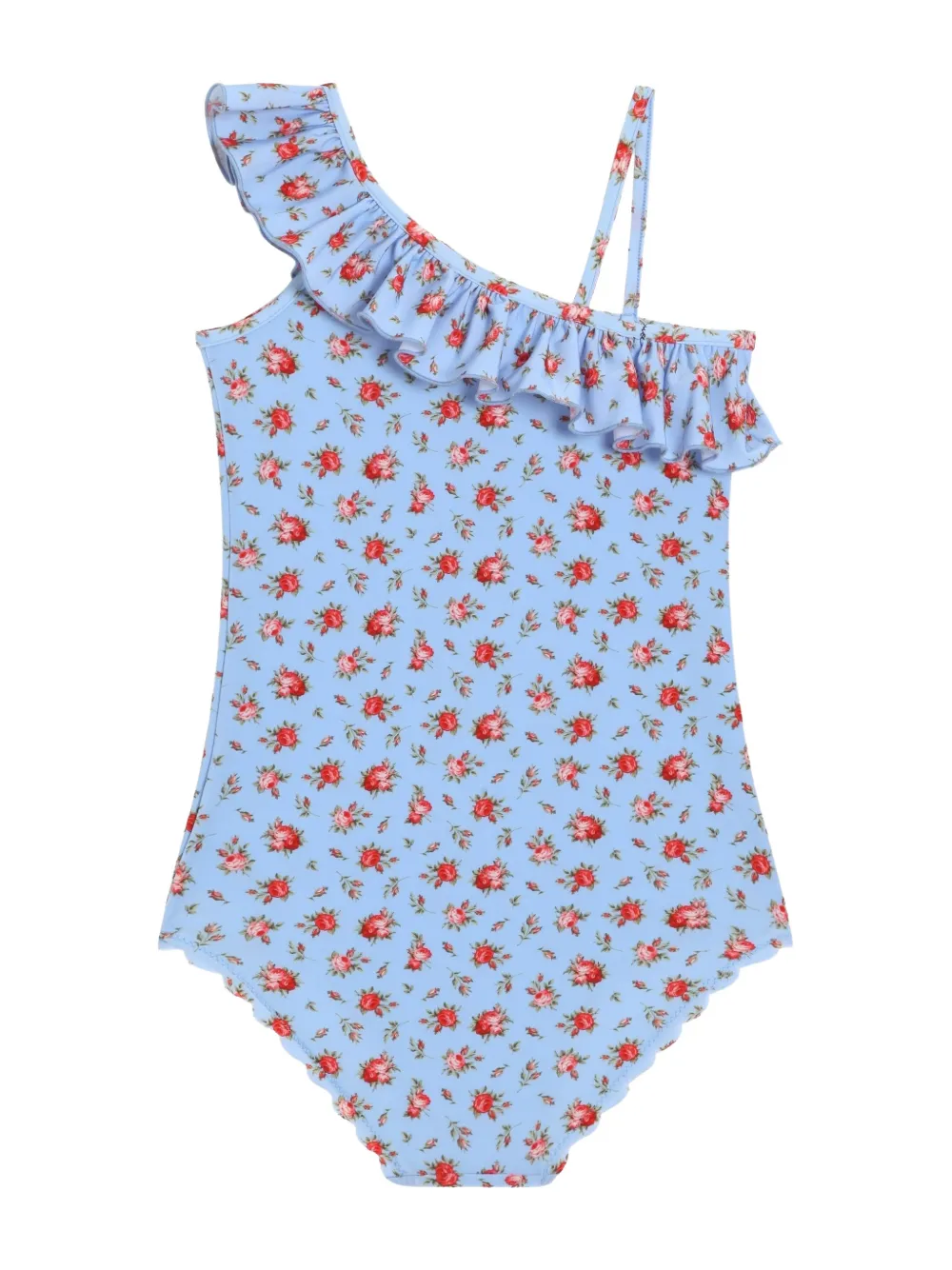 Dolce & Gabbana Kids Badpak met bloemenprint Blauw