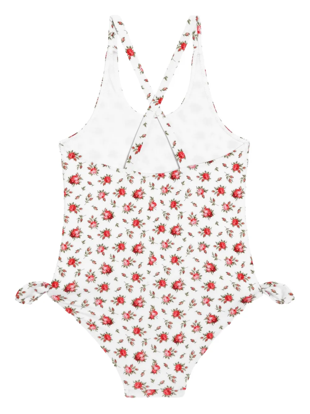 Dolce & Gabbana Kids Badpak met bloemenprint Wit