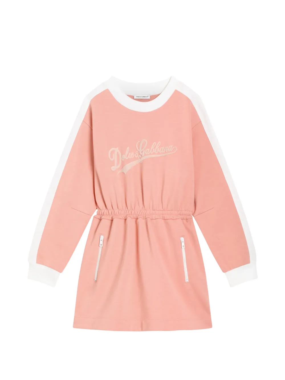Dolce & Gabbana Kids Kleid mit Reißverschluss - Rosa