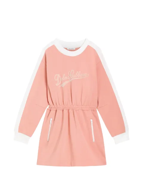 Dolce & Gabbana Kids robe à fermeture zippée
