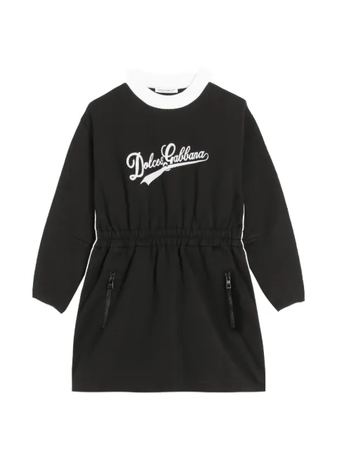 Dolce & Gabbana Kids fleece dress with print