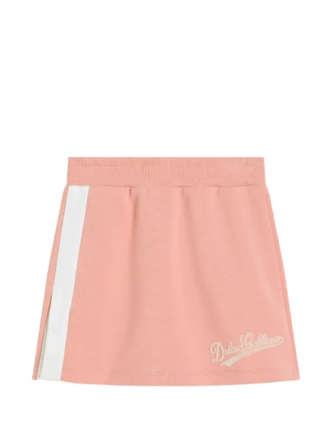 Dolce & Gabbana Kids ribbed panel skirt