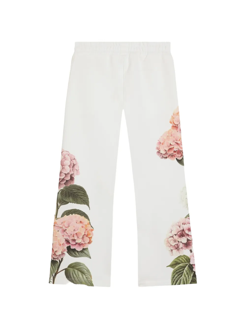 Dolce & Gabbana Kids Jersey broek met bloemenprint en patch Wit