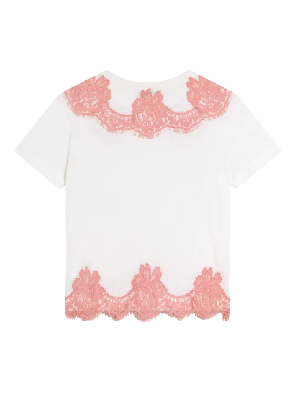  Dolce & Gabbana Kids Lace T-shirt - White 