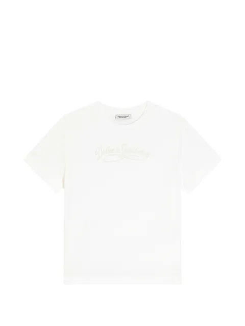 Dolce & Gabbana Kids playera con bordado