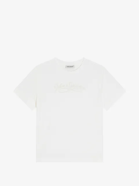 Dolce & Gabbana Kids playera con bordado
