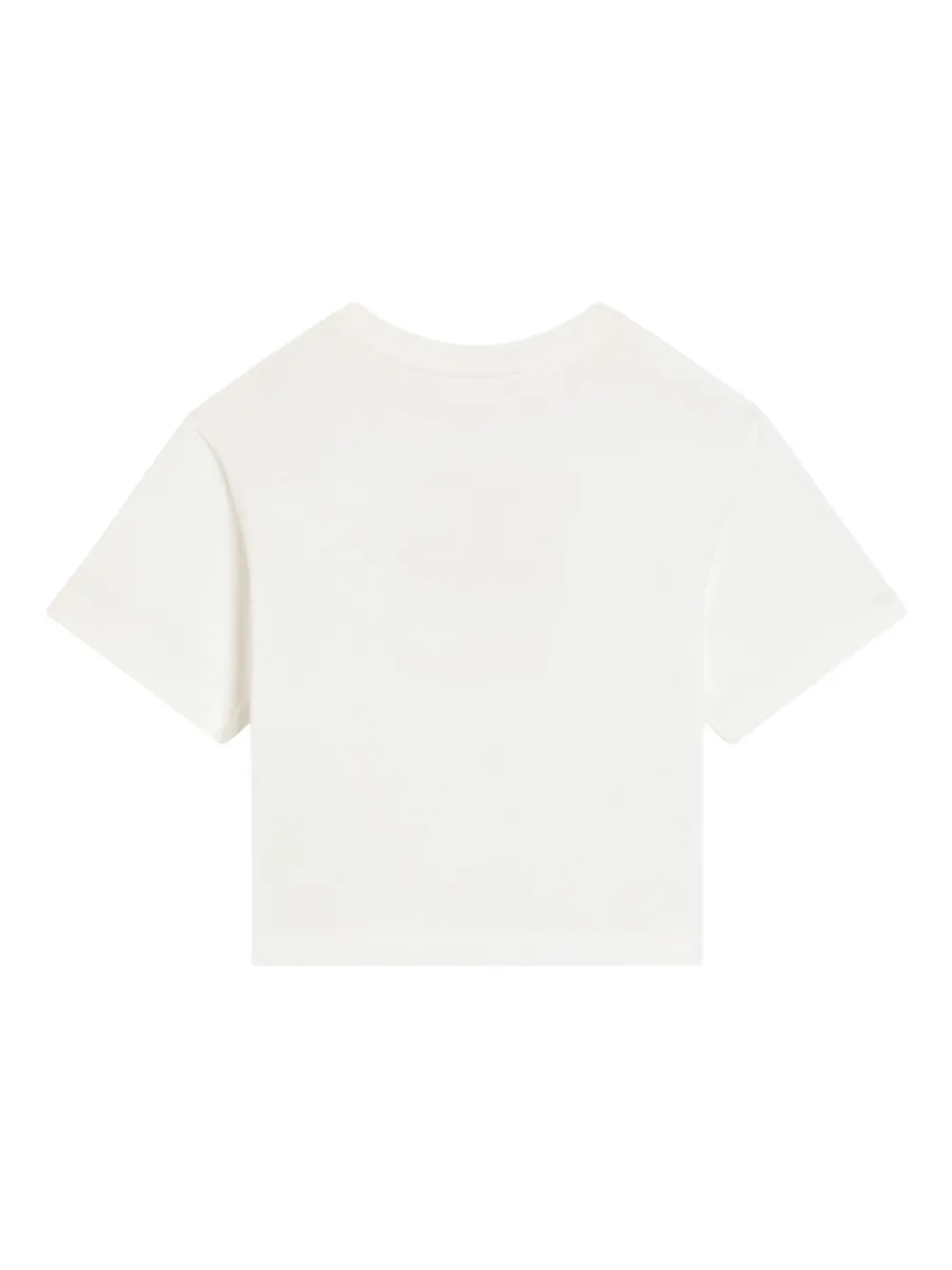 Dolce & Gabbana Kids T-shirt met logo en bloemenprint Wit