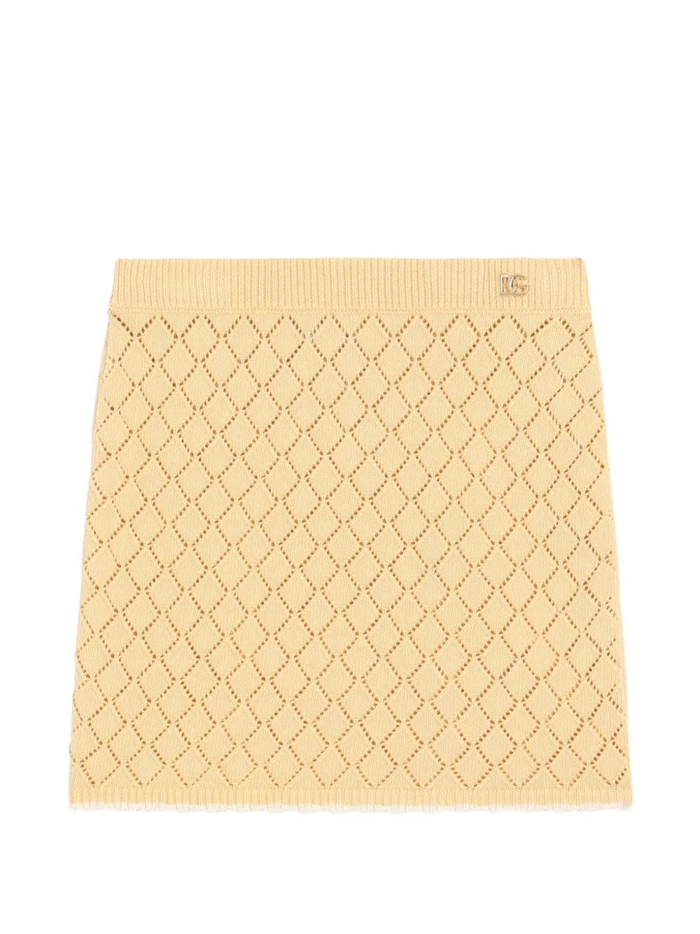 Dolce & Gabbana Kids Gonna a rombi - Giallo