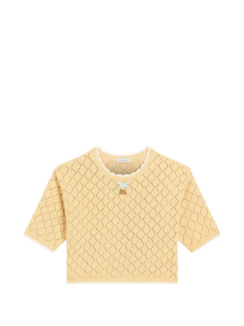 Dolce & Gabbana Kids diamond-pattern sweater
