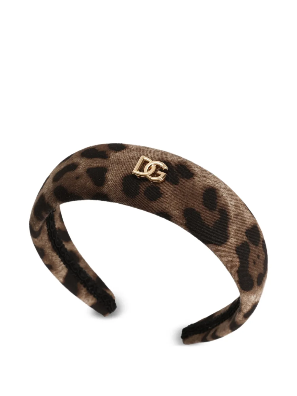 Dolce & Gabbana Kids Haarband met luipaardprint Bruin