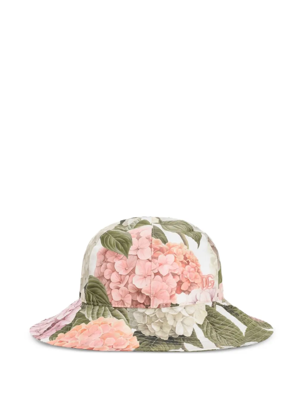 Dolce & Gabbana Kids Cappello con stampa orchidee - Bianco