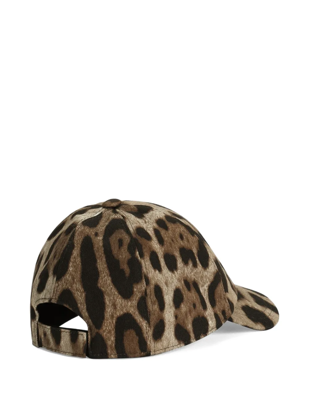 Dolce & Gabbana Kids leopard-print logo baseball cap - Bruin