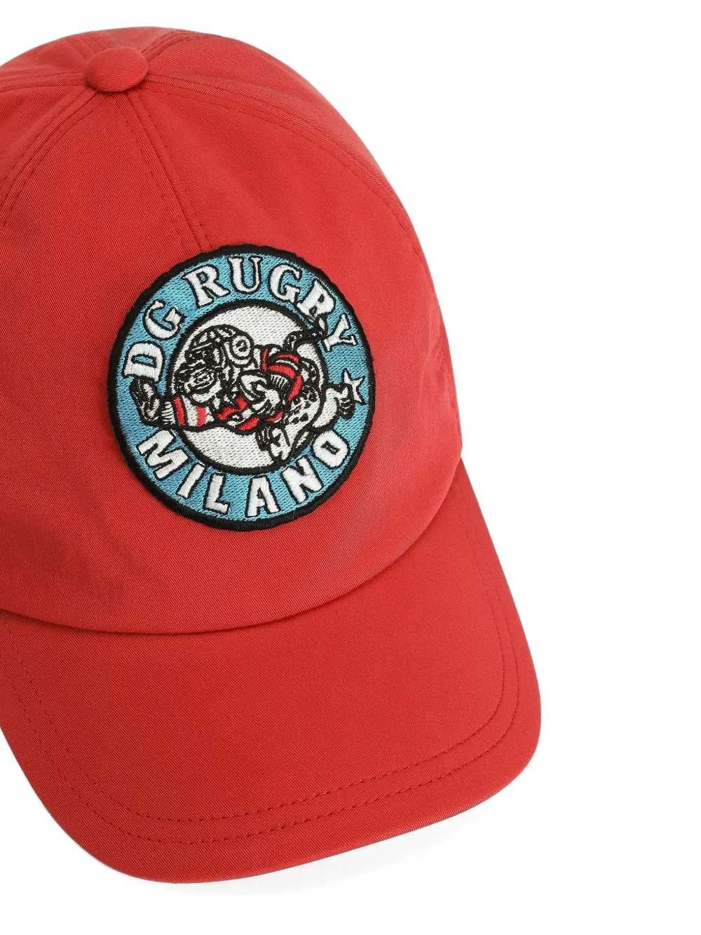  Dolce & Gabbana Kids Appliqué Baseball Cap - Red 