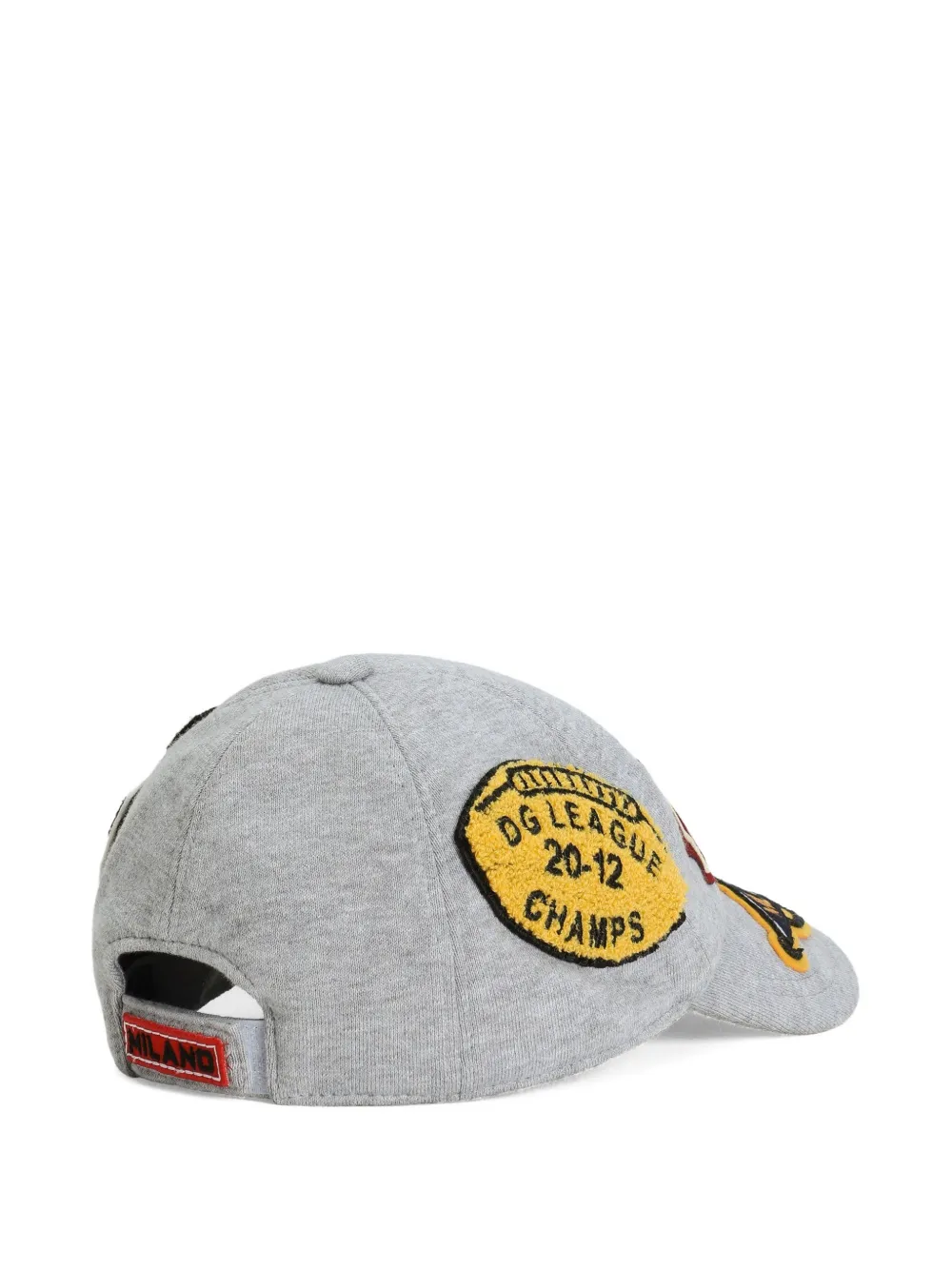 Dolce & Gabbana Kids Honkbalpet met logo-applicatie - Grijs