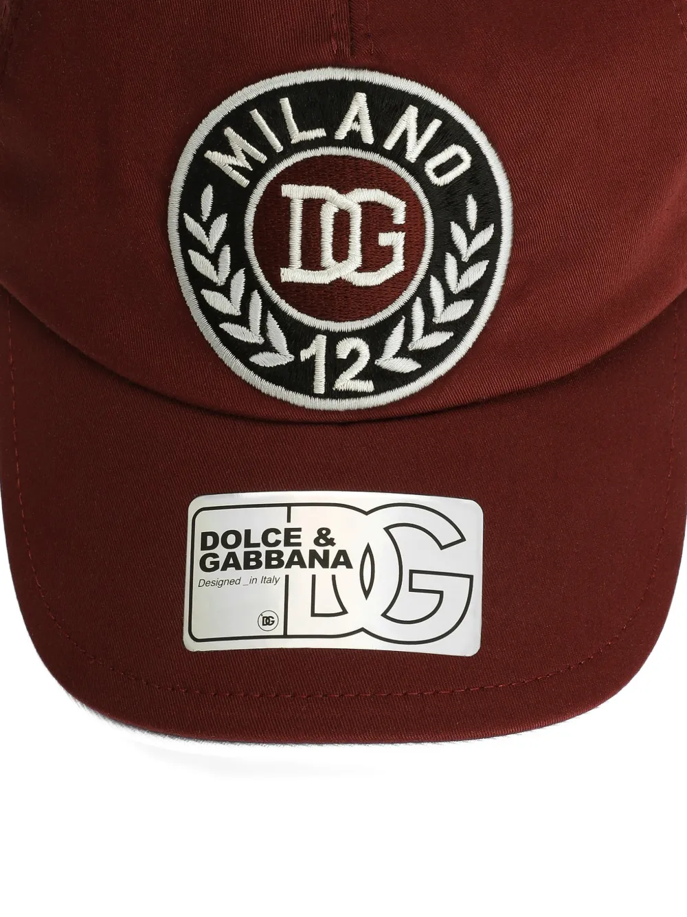 Dolce & Gabbana Kids Honkbalpet met geborduurd logo Rood
