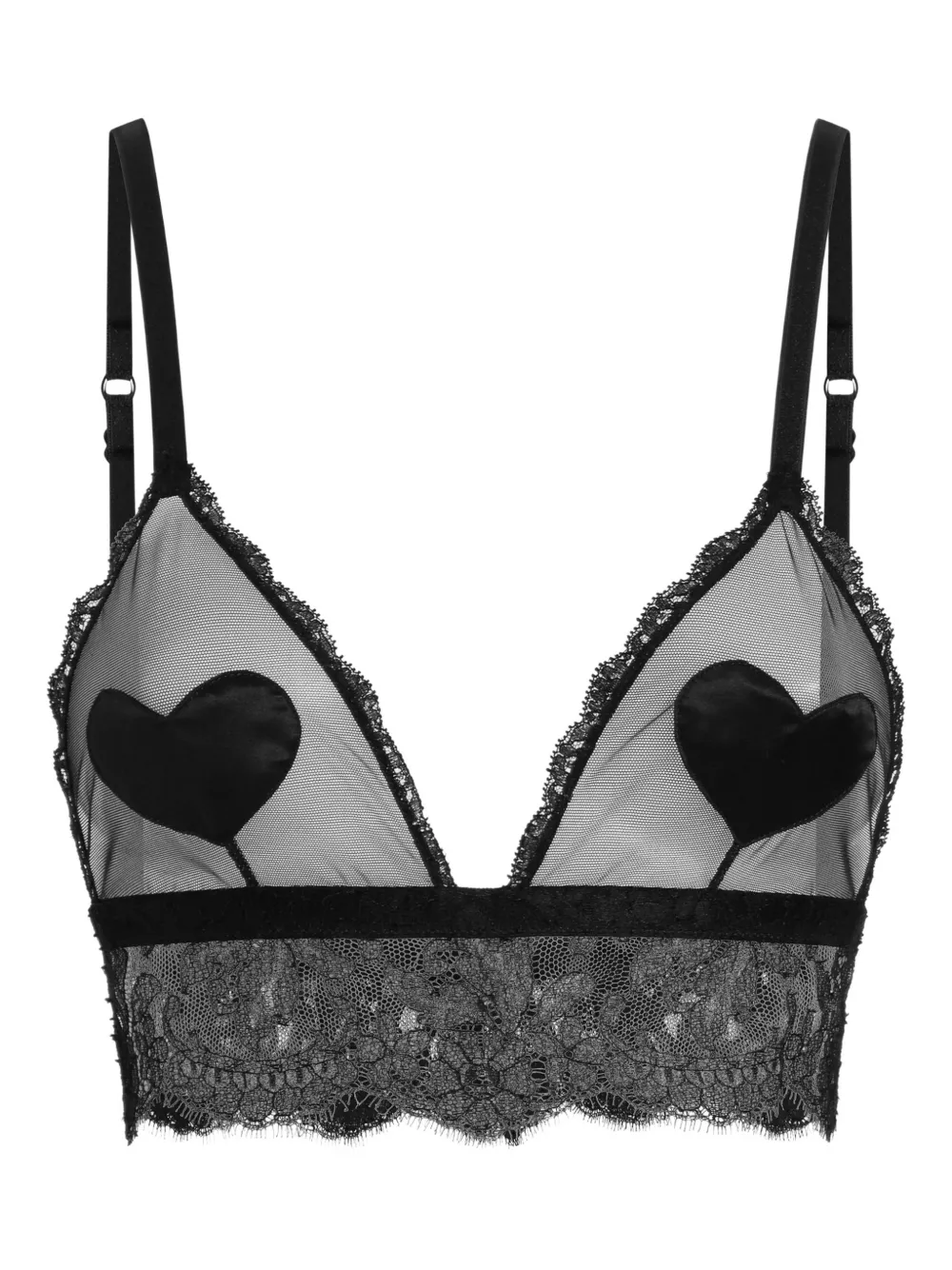 Dolce & Gabbana Reggiseno con ricamo - Nero