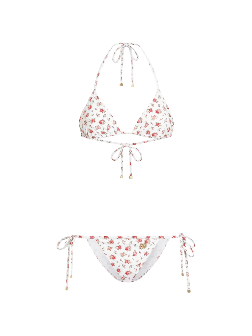 Dolce & Gabbana Bikini a fiori - Bianco