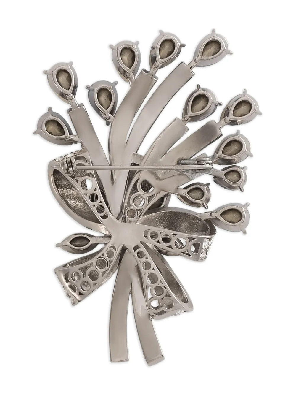 teardrop embellished brooch
