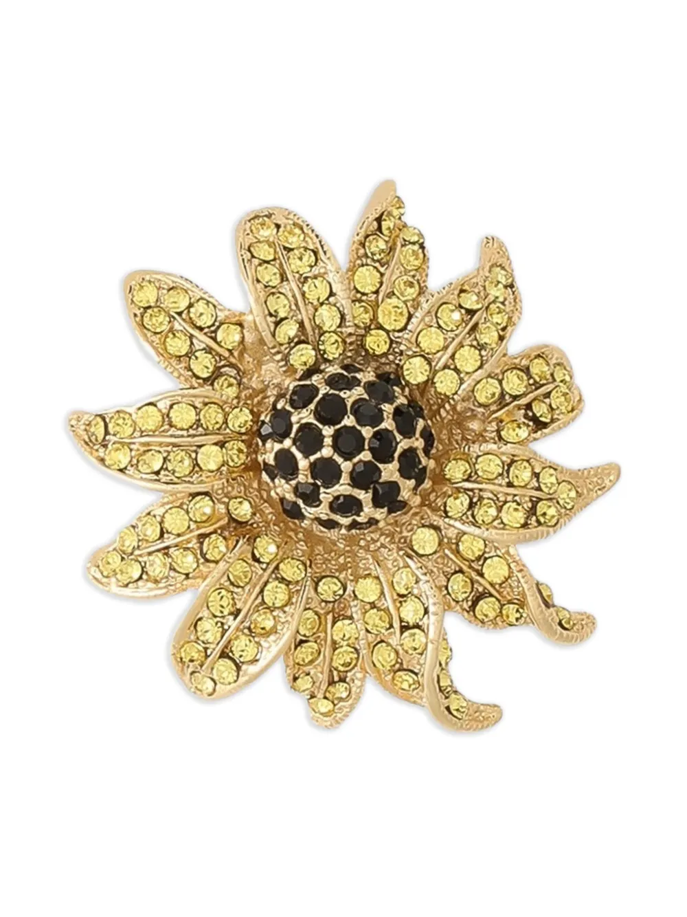 Dolce & Gabbana embellished-floral brooch | Gold | Image 1