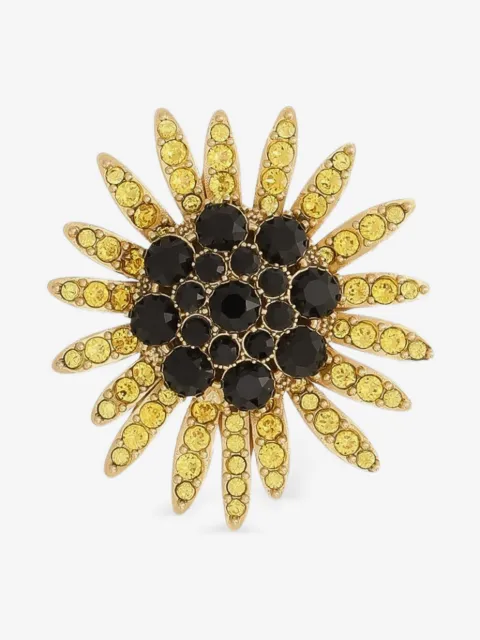 Dolce & Gabbana Broche floral com aplicação de strass