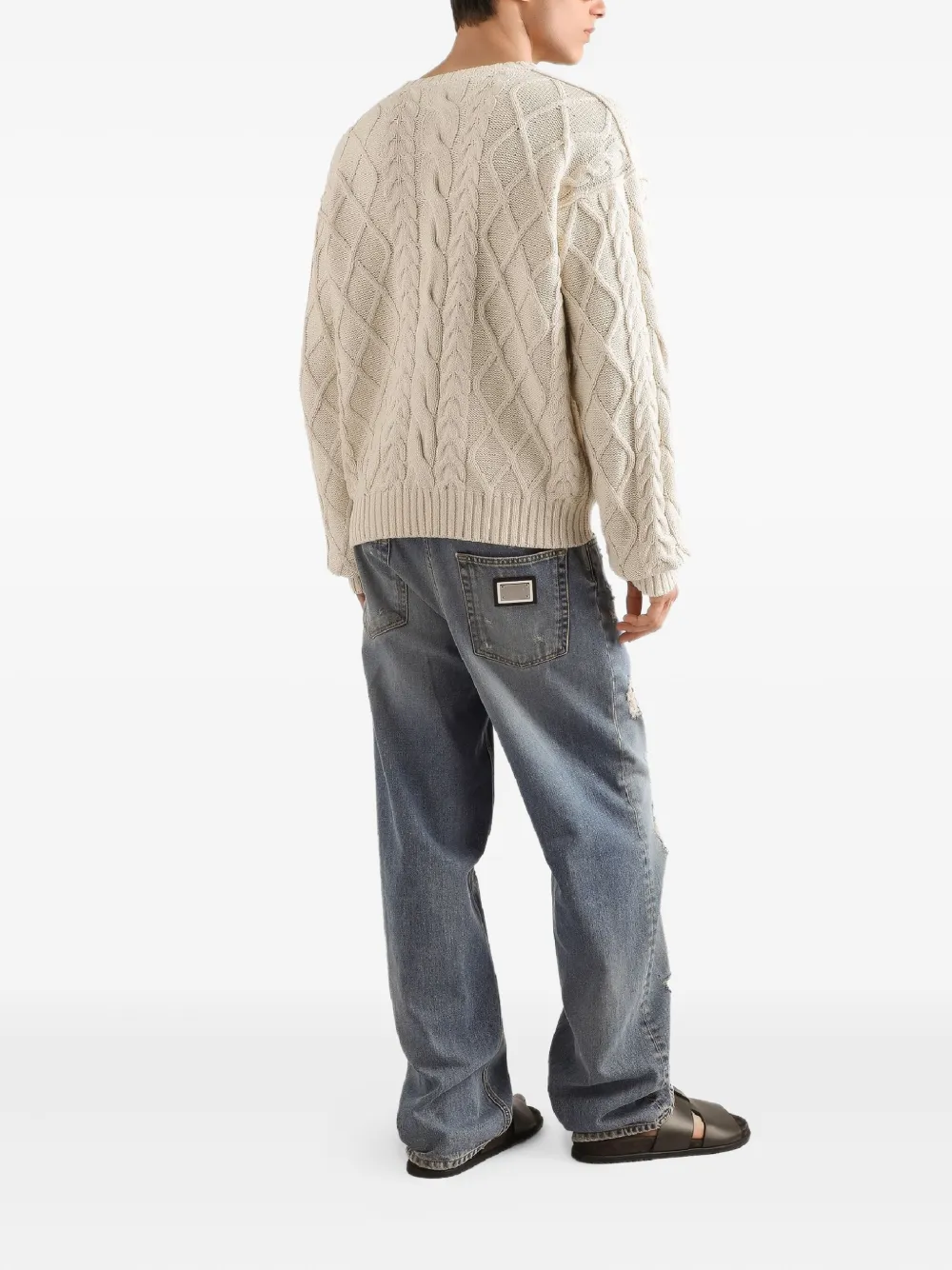 Dolce & Gabbana Gerafelde jeans Blauw